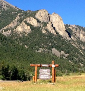 The sign just outside Red Lodge where I parked nearby and started my ride.